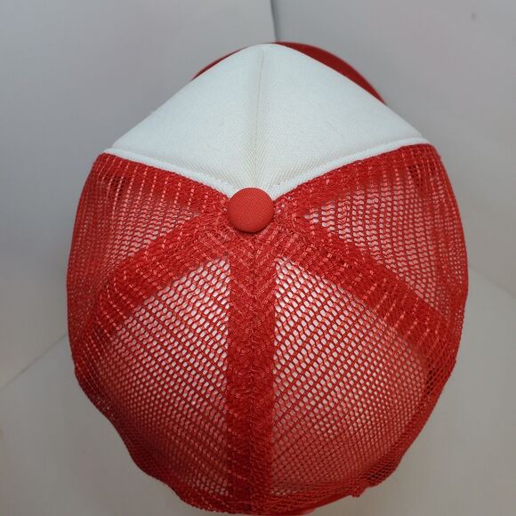 New Vintage Budweiser Foam Mesh Back Snapback Trucker Cap Hat Red Never WORN! - Picture 8 of 8